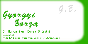 gyorgyi borza business card